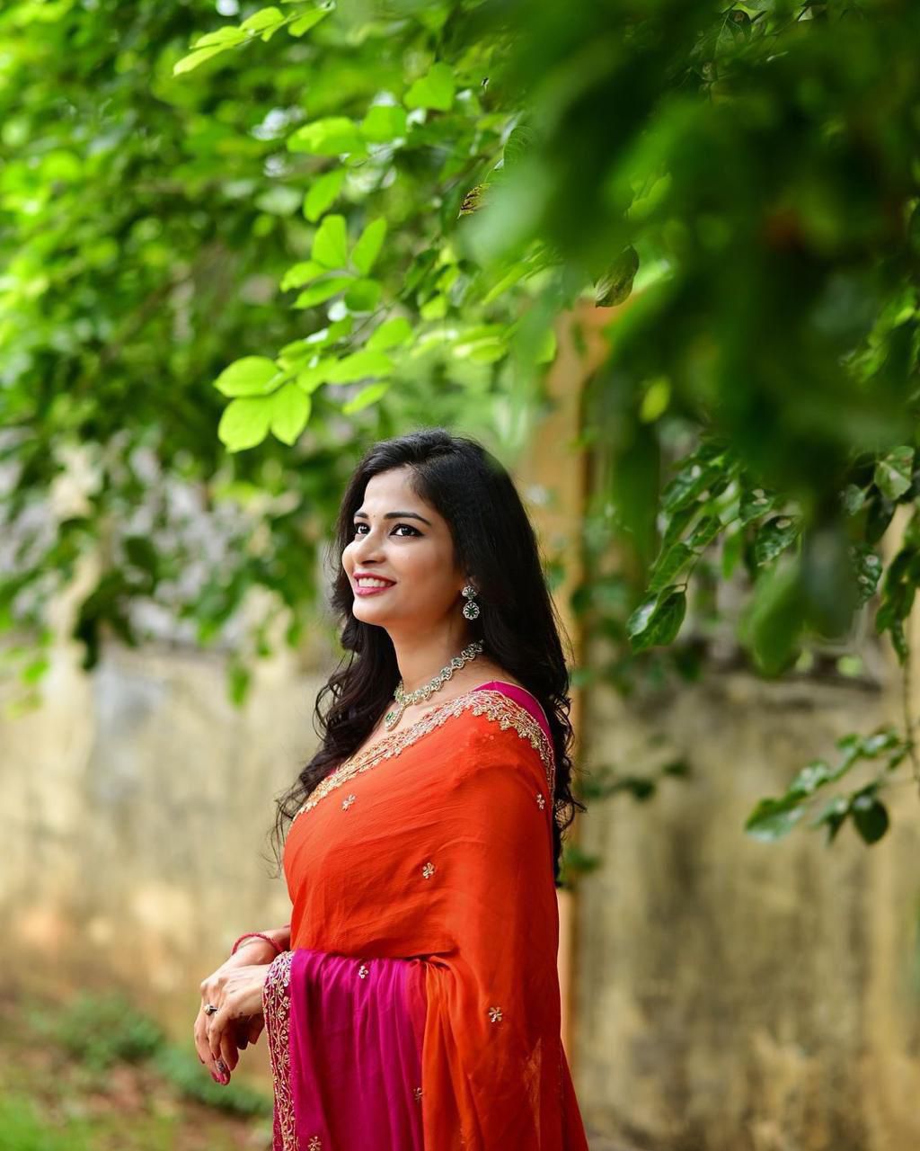 Radiant Ombre Chiffon Saree